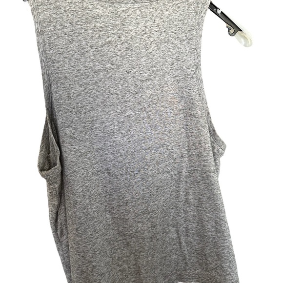 ONZIE made in Venice Beach, CA. Cropped high/low muscle tank in grey size S/M. - Picture 6 of 6